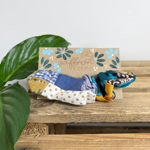 Patchwork Scrunchie - Beach Day