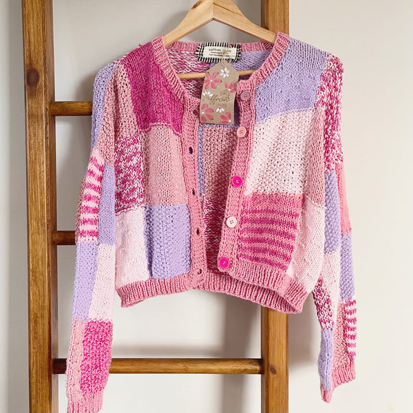 Hand-knitted cardigan - Hyacinth