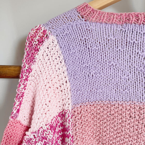Hand-knitted cardigan - Hyacinth