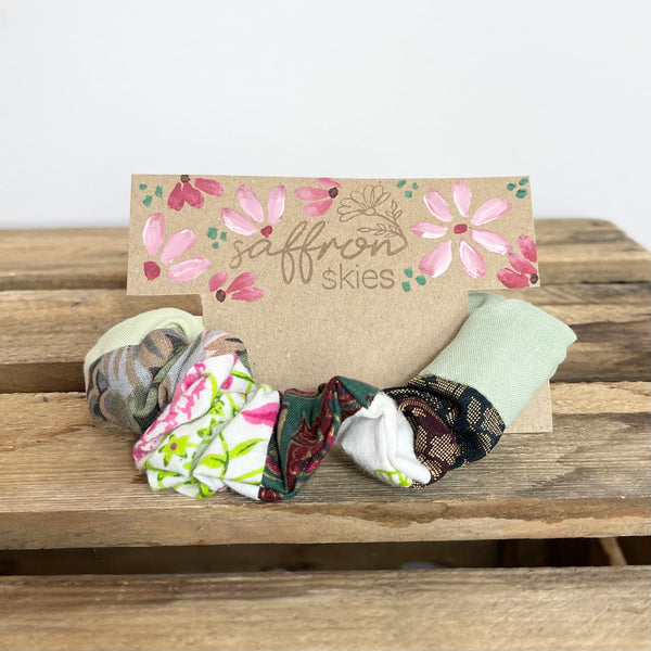 Patchwork Scrunchie - Spring Florals