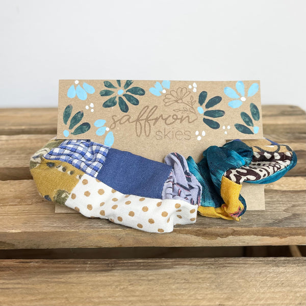 Patchwork Scrunchie - Beach Day