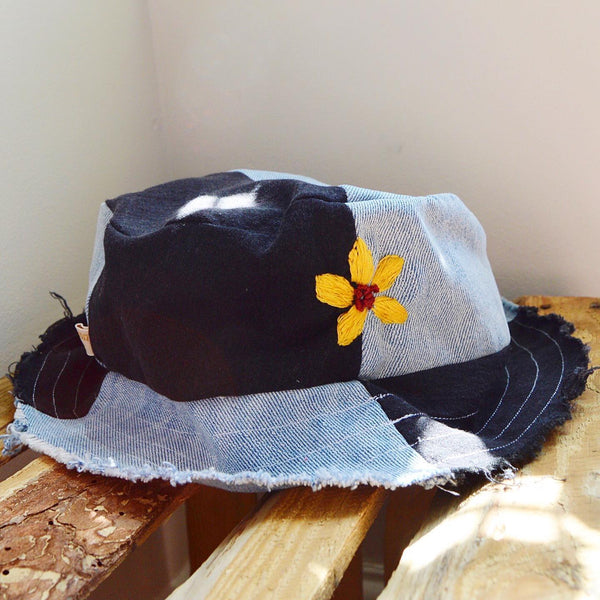 Made to Order: Frayed Brim Denim Bucket Hat