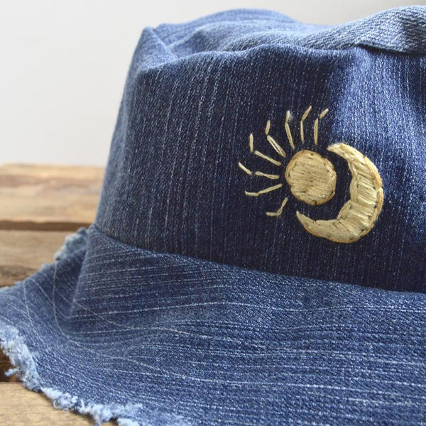 Made to Order: Frayed Brim Denim Bucket Hat