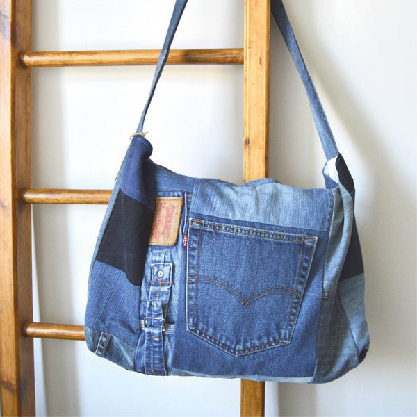 Made to Order: Denim Patchwork Messenger Bag