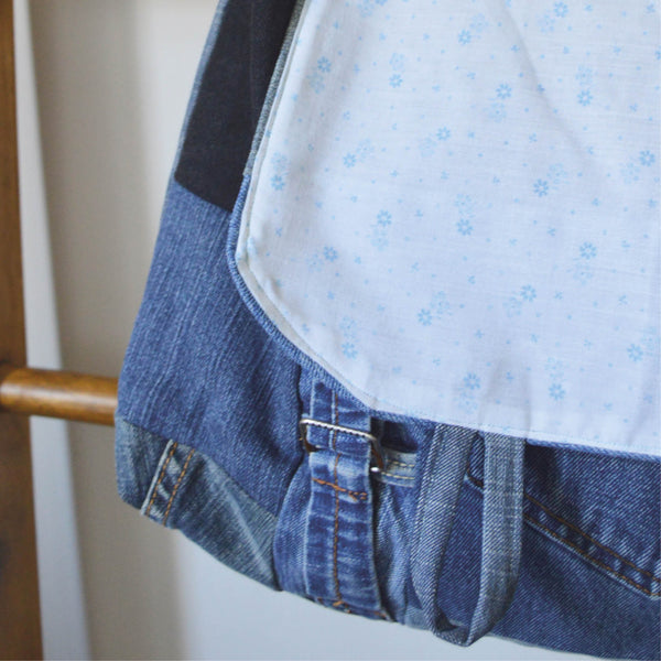 Made to Order: Denim Patchwork Messenger Bag