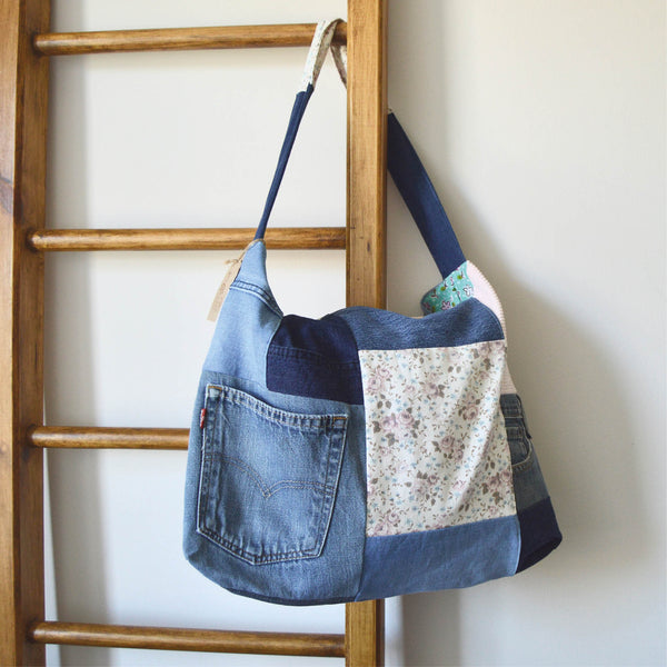 Patchwork Messenger Bag - Cherry Blossom
