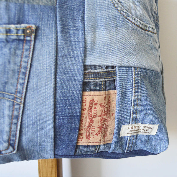 Made to Order: Denim Patchwork Bucket Bag