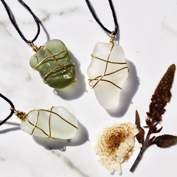 Sea Glass Necklace (Standard Length)
