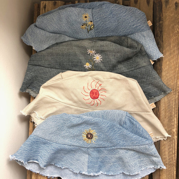 Made to Order: Frayed Brim Denim Bucket Hat