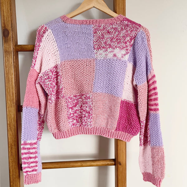 Hand-knitted cardigan - Hyacinth