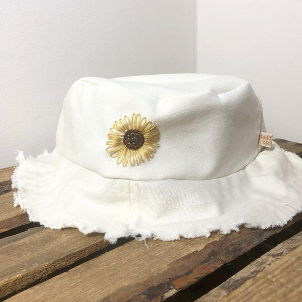Made to Order: Frayed Brim Denim Bucket Hat