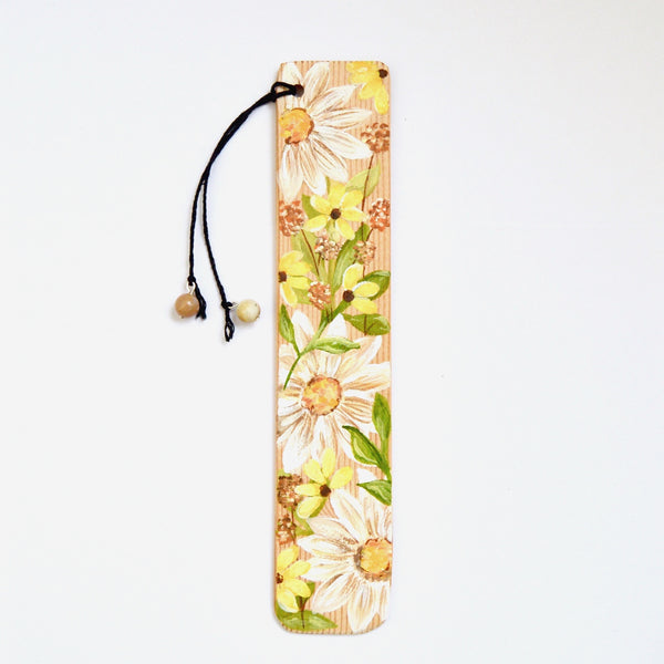 Wildflower Hand Painted Wooden Bookmarks